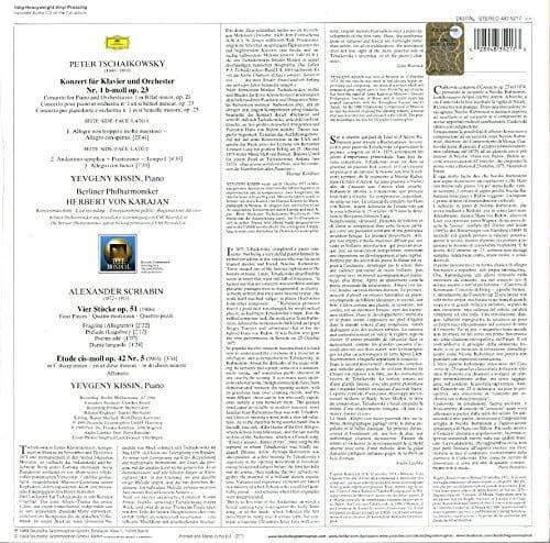 PYOTR ILYICH TCHAIKOVSKY, HERBERT VON KARAJAN – KLAVIERKONZERT NO. 1 B-MOLL OP. 23 (1989) - LP 2019 REISSUE SIFIR PLAK