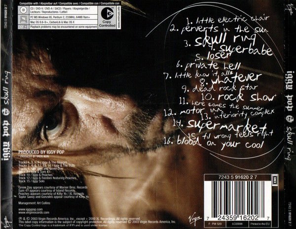 IGGY POP – SKULL RING (2003) - CD AMBALAJINDA SIFIR