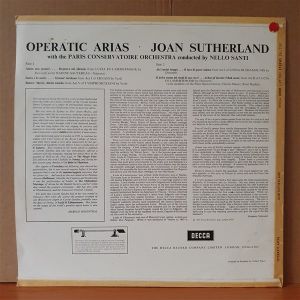 JOAN SUTHERLAND / OPERATIC AREAS FROM LUCIA DI LAMMERMOOR, ERNANI, I VESPRI SICILIANI, LINDA DI CHAMOUNIX (1959) - LP 2.EL PLAK