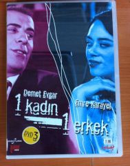 1 KADIN 1 ERKEK DVD 3 17-26. BÖLÜMLER - DEMET EVGAR - EMRE KARAYEL - MÜGE TURALI - 2DVD 2.EL