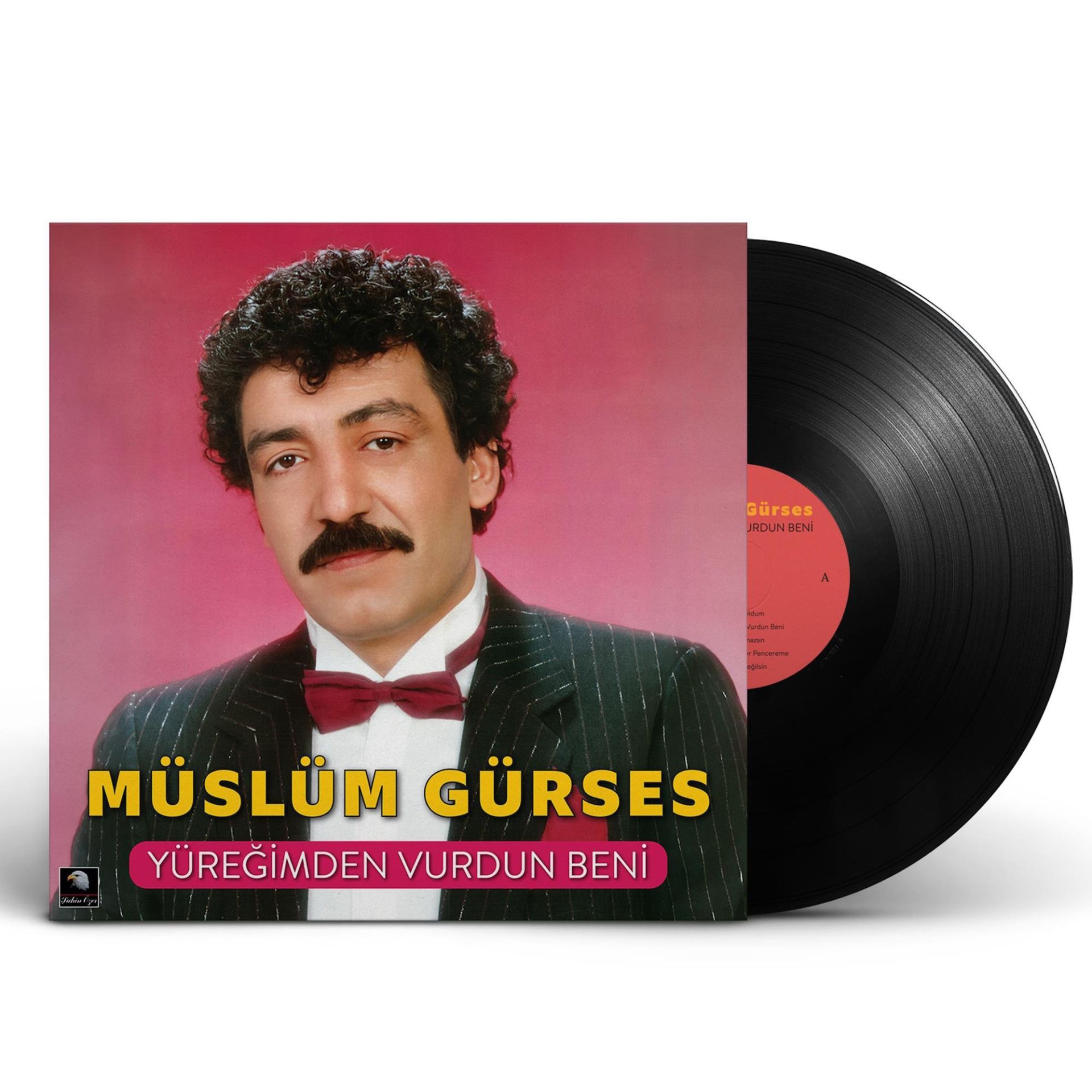 MÜSLÜM GÜRSES - YÜREĞİMDEN VURDUN BENİ (1991) - LP 2024 SIFIR PLAK