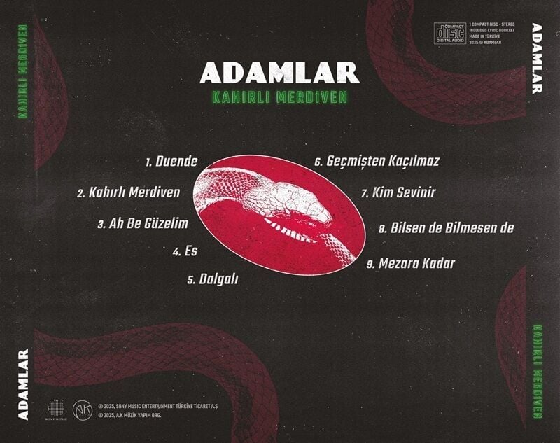 ADAMLAR - KAHIRLI MERDİVEN (2025) - CD JEWEL CASE / AMBALAJINDA SIFIR