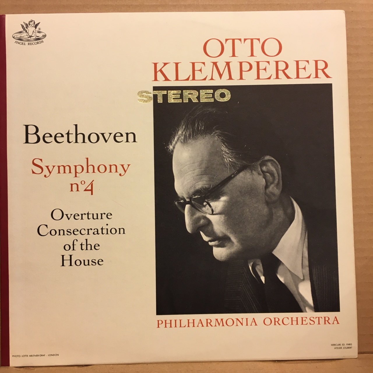 BEETHOVEN SYMPHONY NO 4 OTTO KLEMPERER 2.EL PLAK