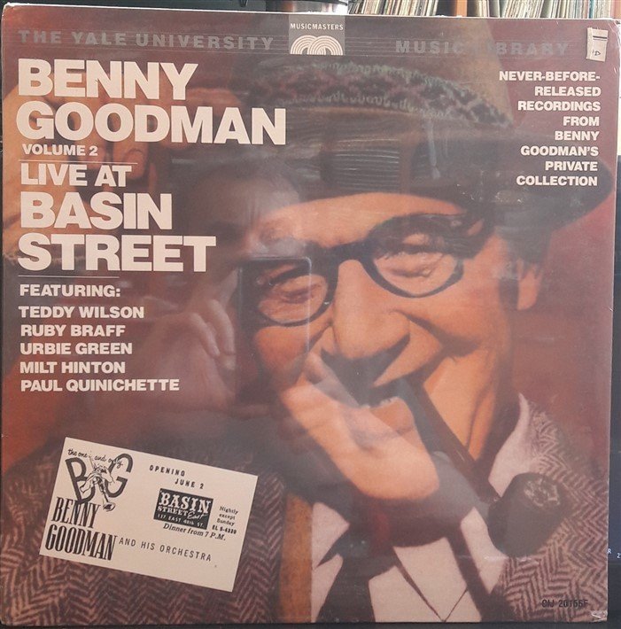 BENNY GOODMAN - YALE ARCHIVES VOLUME 2 LIVE AT BASIN STREET (1988) - SIFIR PLAK