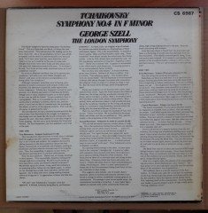 TCHAIKOVSKY: SYMPHONY NO.4, THE LONDON SYMPHONY, GEORGE SZELL (1977) - LP 2.EL PLAK