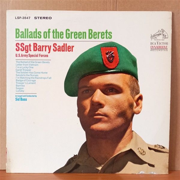 SSGT. BARRY SADLER / U.S. ARMY SPECIAL FORCES – BALLADS OF THE GREEN BERETS (1966) - LP 2.EL PLAK