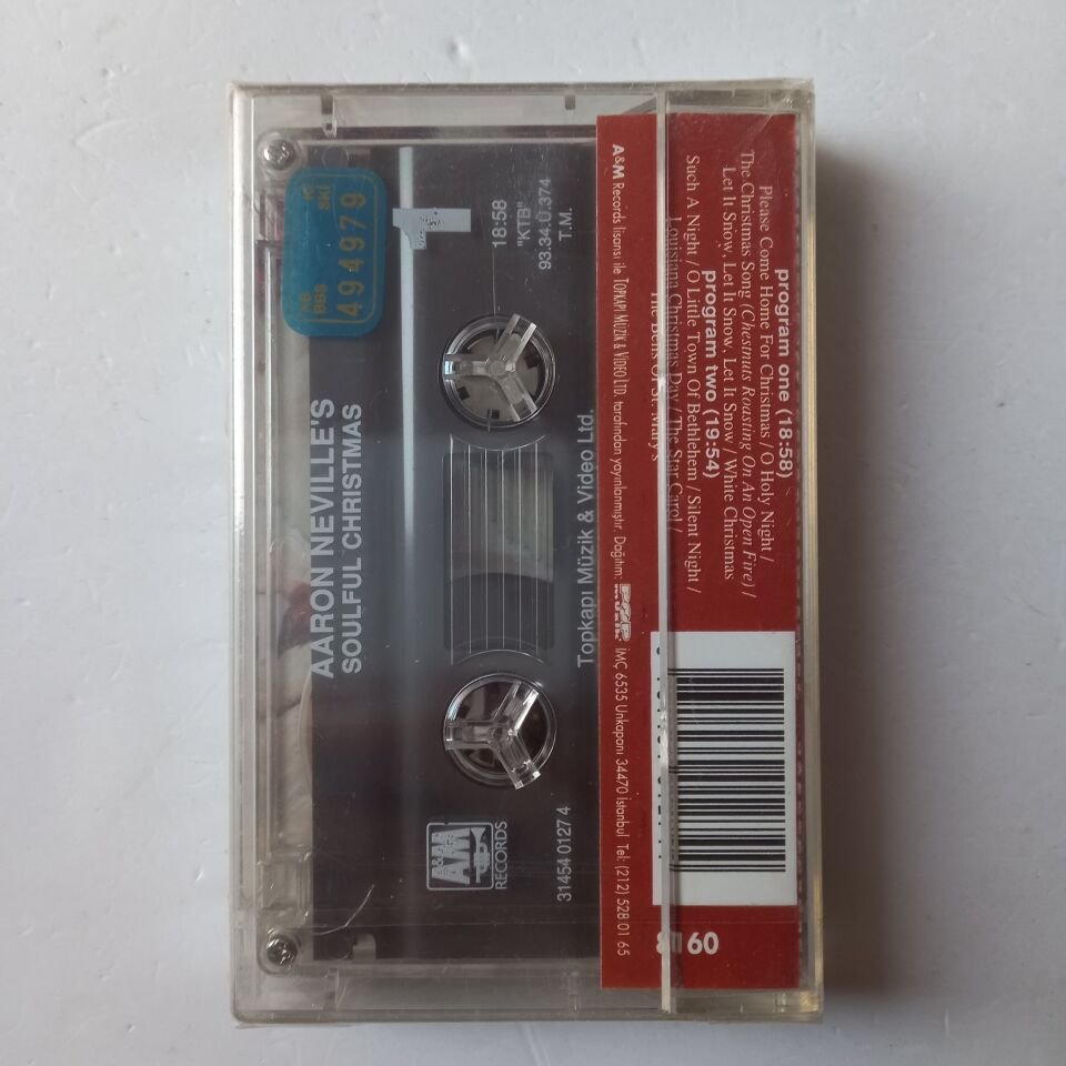 AARON NEVILLE – AARON NEVILLE'S SOULFUL CHRISTMAS (1993) -  AMBALAJINDA SIFIR KASET