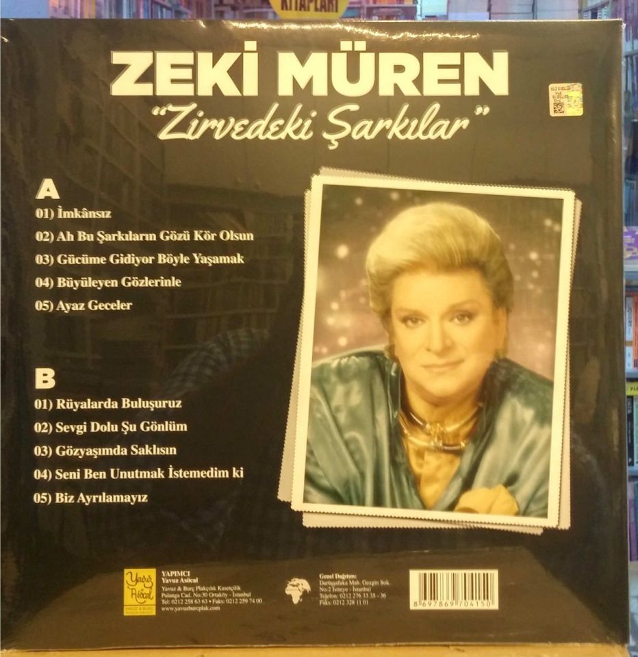 ZEKİ MÜREN - ZİRVEDEKİ ŞARKILAR (1989) - LP 2024 BASIM SIFIR PLAK