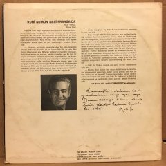 RUHİ SU - KARACAOĞLAN 1973 2.EL PLAK