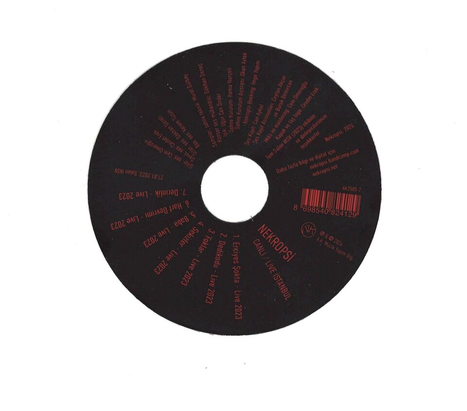 NEKROPSİ - CANLI / LIVE ISTANBUL (2026) - CD JEWEL CASE / AMBALAJINDA SIFIR