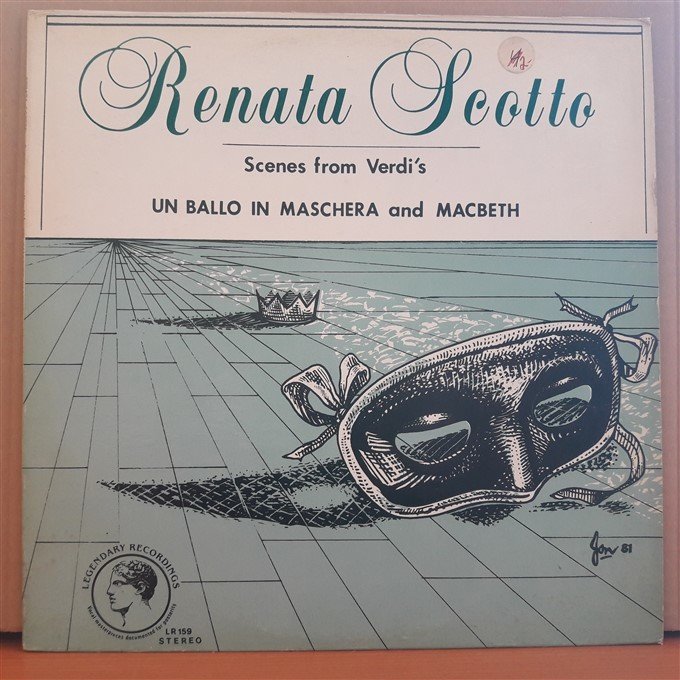 RENATA SCOTTO - SCENES FROM VERDI'S UN BALLO IN MASCHERA AND MACBETH - LP 2.EL PLAK