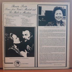 RENATA SCOTTO - SCENES FROM VERDI'S UN BALLO IN MASCHERA AND MACBETH - LP 2.EL PLAK