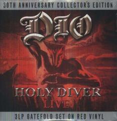 DIO - HOLY DIVER LIVE (2006) - 3LP 2013 30TH ANNIVERSARY COLLECTOR EDITION RED COLOURED SIFIR PLAK