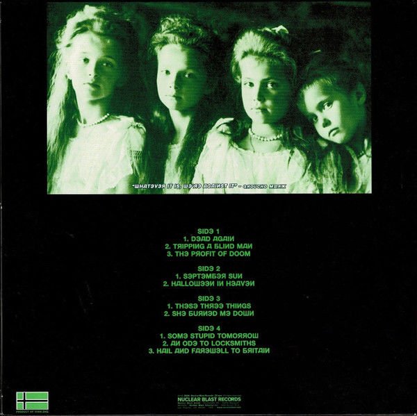TYPE O NEGATIVE - DEAD AGAIN (2007) - 2LP 2024 GREEN , WHITE , BLACK SPLATTER COLOURED VINYL EDITION SIFIR PLAK