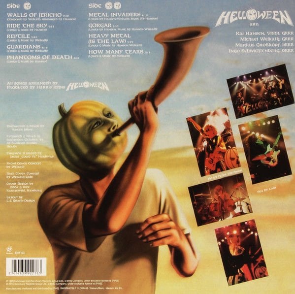HELLOWEEN - WALLS OF JERICHO (1985) - LP 2015 EDITION SIFIR PLAK
