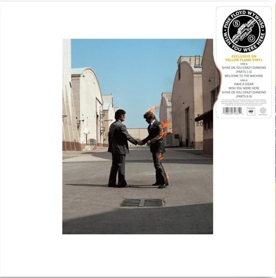 PINK FLOYD - WISH YOU WERE HERE (1975) - LP 2025 YELLOW COLOURED EDITION SIFIR PLAK(Kopya)