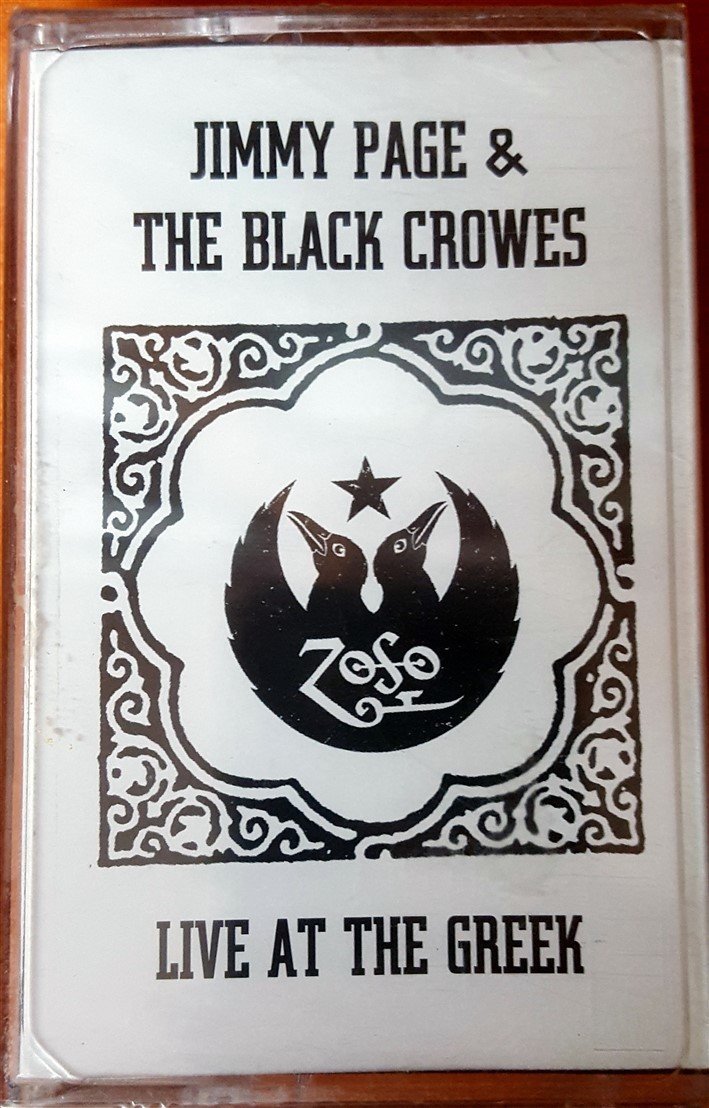 JIMMY PAGE & THE BLACK CROWES - LIVE AT THE GREEK CASSETTE MADE IN TURKEY ''NEW''