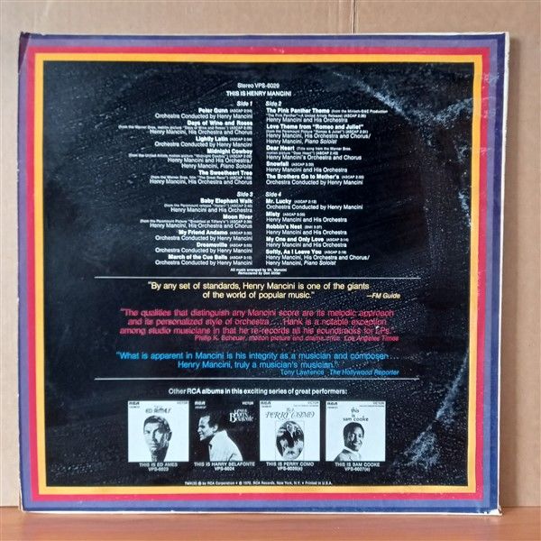 HENRY MANCINI – THIS IS HENRY MANCINI (1970) - 2LP 2.EL PLAK