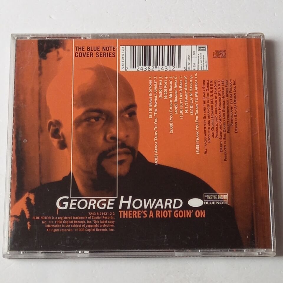 GEORGE HOWARD – THERE'S A RIOT GOIN' ON / THE BLUE NOTE COVER SERIES (1998) - CD 2.EL