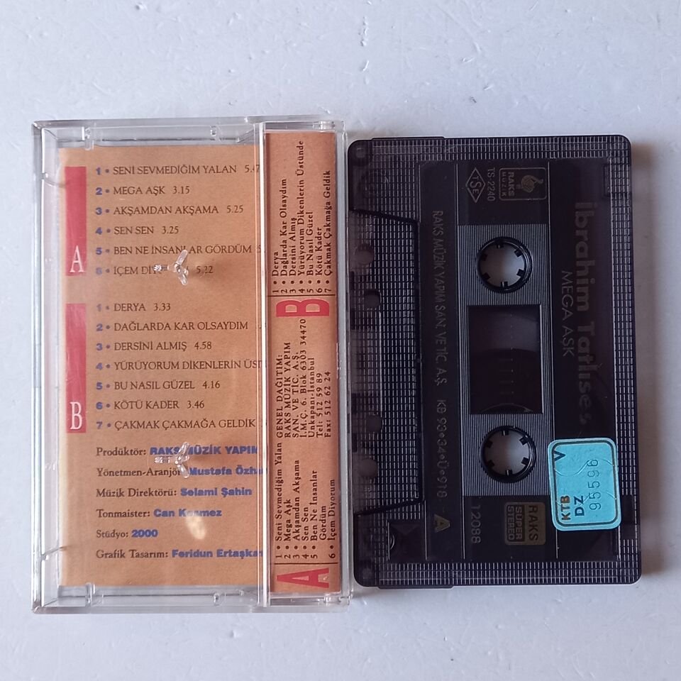 İBRAHİM TATLISES - MEGA AŞK (1993) - KASET 2.EL
