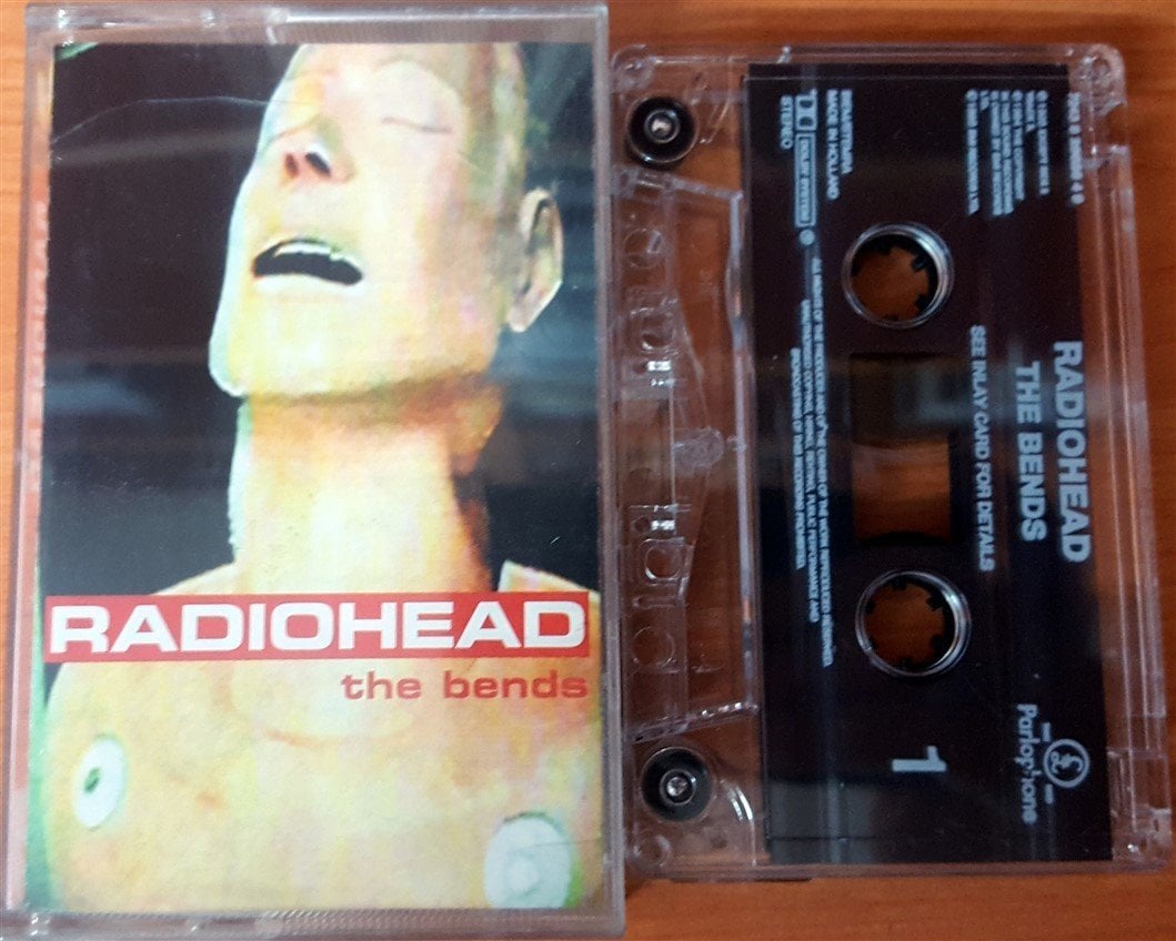 RADIOHEAD - THE BENDS CASSETTE MADE IN HOLLAND ''USED''