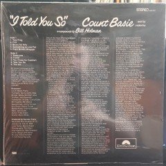COUNT BASIE - I TOLD YOU SO (1978) - SIFIR PLAK