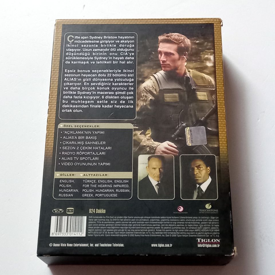 ALIAS - İKİNCİ SEZONUN TÜM BÖLÜMLERİ  - DVD 6 DİSK SET SLIPCASE 2.EL