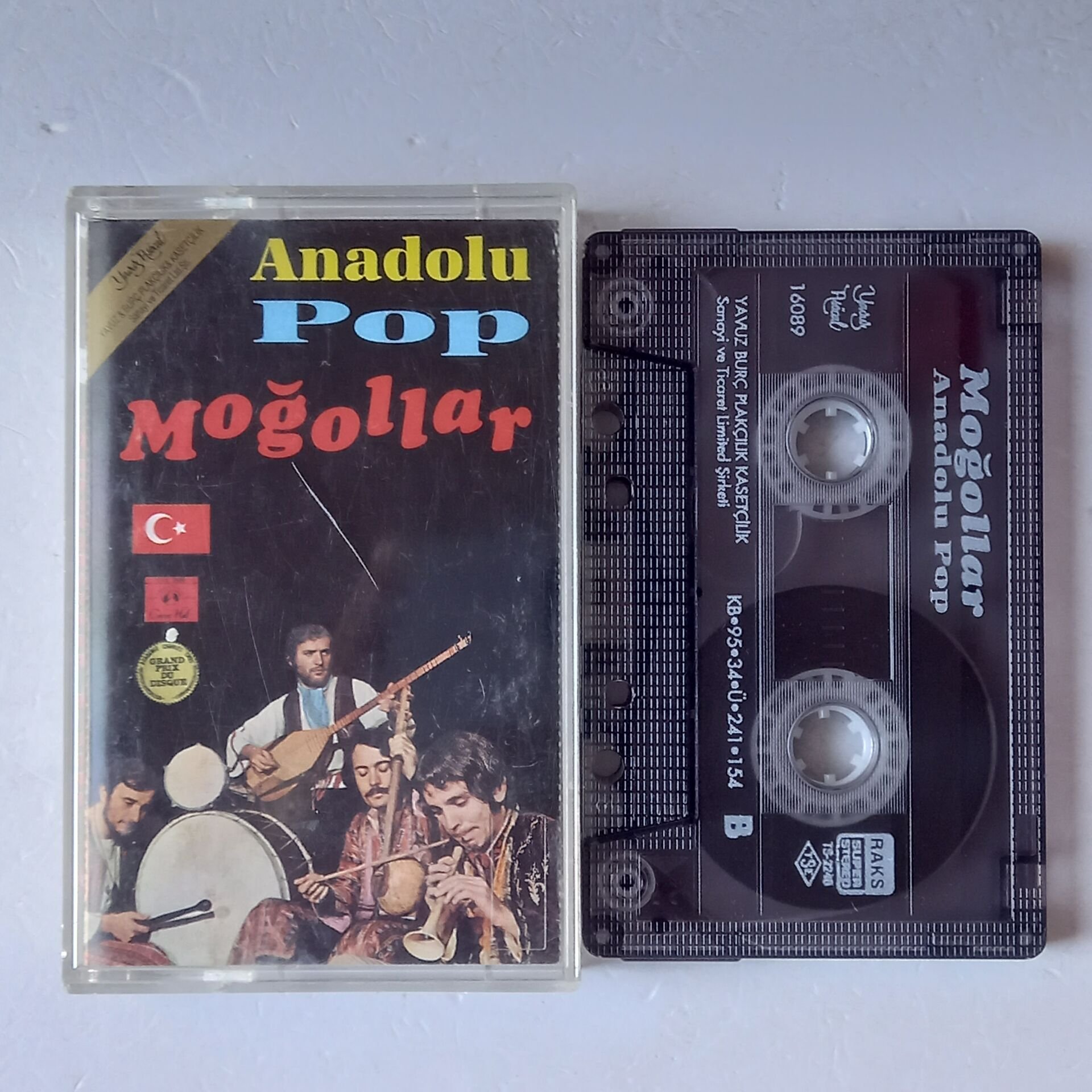 MOĞOLLAR - ANADOLU POP (1995) - KASET 2.EL