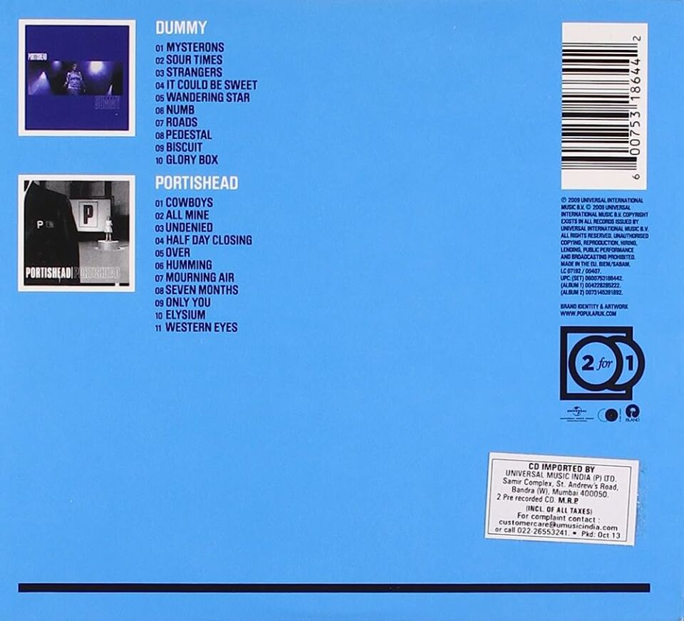 PORTISHEAD – DUMMY & SELF-TITLED - 2xCD DIGIPAK SIFIR