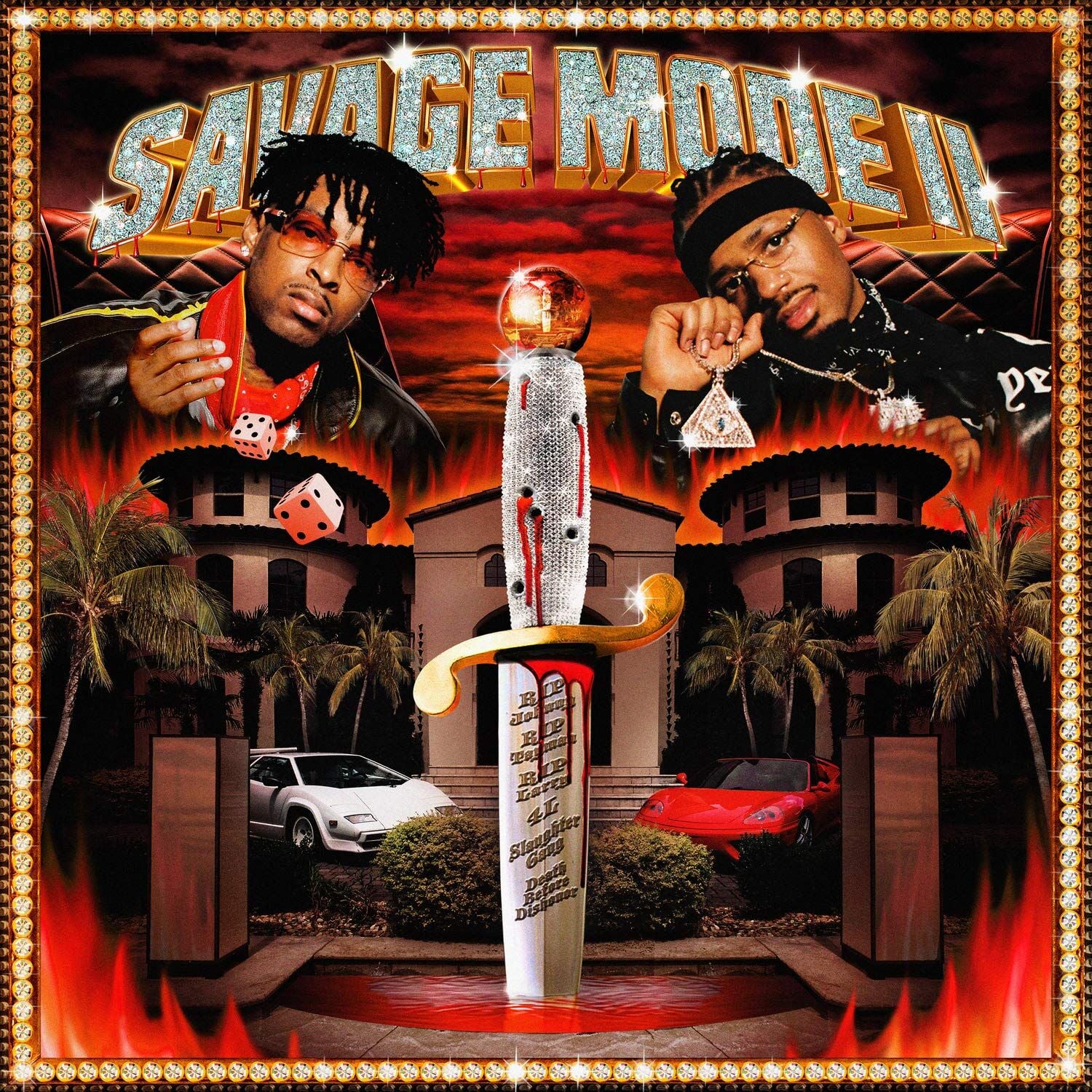 21 SAVAGE & METRO BOOMIN - SAVAGE MODE II (2020) - LP 2023 TRANSLUCENT RED COLOURED EDITION SIFIR PLAK