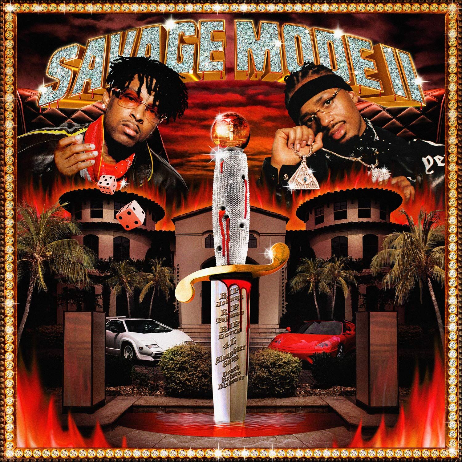 21 SAVAGE & METRO BOOMIN - SAVAGE MODE II (2020) - LP 2023 TRANSLUCENT RED COLOURED EDITION SIFIR PLAK