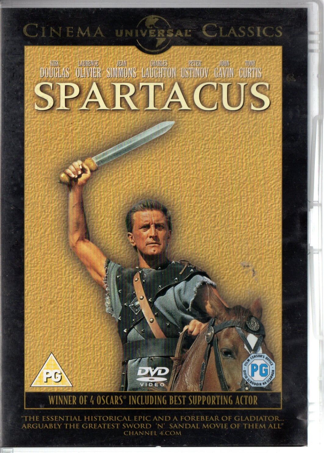 SPARTACUS - KIRK DOUGLAS - STANLEY KUBRICK - DVD 2.EL