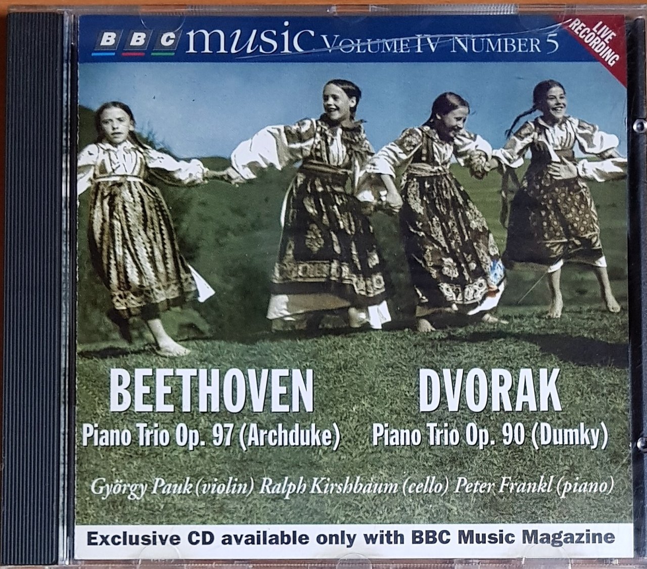 BEETHOVEN / PIANO TRIO OP. 97 [ARCHDUKE] - DVORAK / PIANO TRIO OP. 90 [DUMKY] / PETER FRANKL, GYORGY PAUK & RALPH KIRSHBAUM (1995) BBC MUSIC MAGAZINE PROMO CD 2.EL