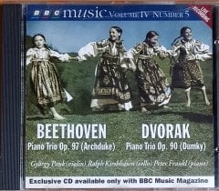 BEETHOVEN / PIANO TRIO OP. 97 [ARCHDUKE] - DVORAK / PIANO TRIO OP. 90 [DUMKY] / PETER FRANKL, GYORGY PAUK & RALPH KIRSHBAUM (1995) BBC MUSIC MAGAZINE PROMO CD 2.EL