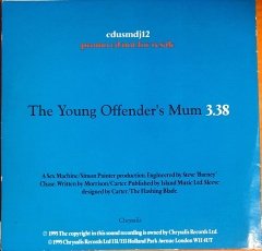 CARTER - THE YOUNG OFFENDER'S MUM (1995) - CD PROMO SINGLE 2.EL
