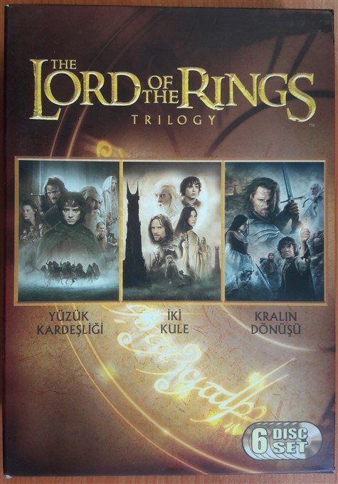 The LORD OF THE RINGS TRILOGY - YÜZÜKLERİN EFENDİSİ - 6DVD KUTU 2.EL