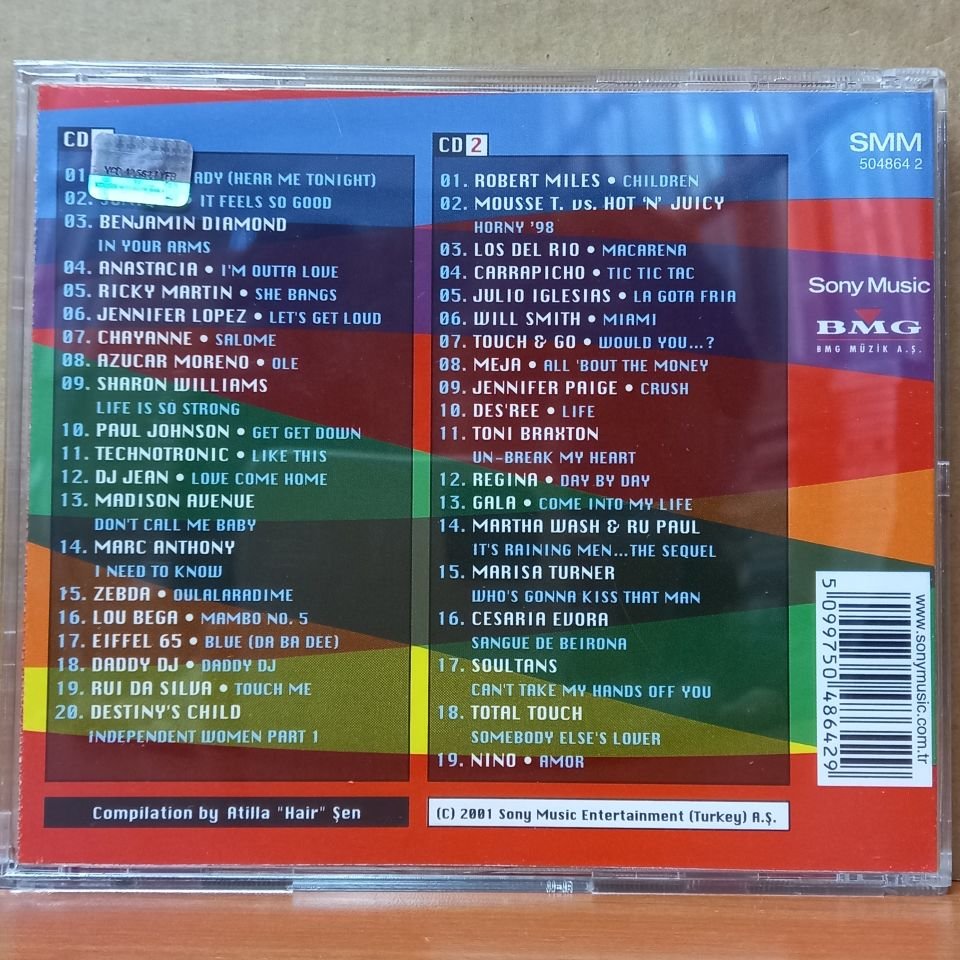 THE BEST OF POWER HITS / MARC ANTHONY, MODJO, LOU BEGA, DESTINY'S CHILD, JENNIFER LOPEZ - 2CD 2.EL