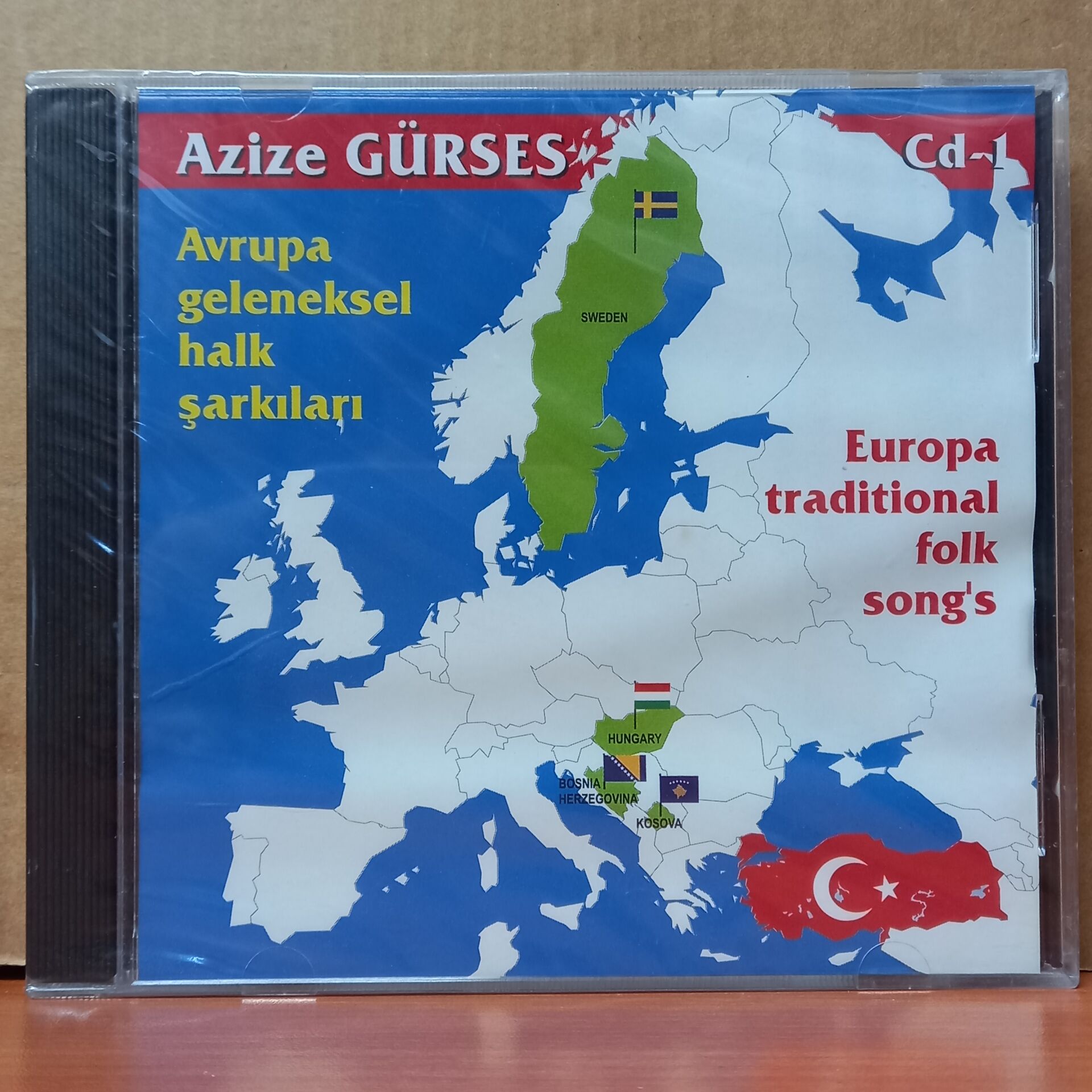 AZİZE GÜRSES - AVRUPA GELENEKSEL HALK ŞARKILARI - CD SIFIR
