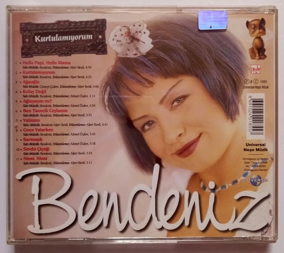 BENDENİZ - KURTULAMIYORUM (1999) - CD 2.EL