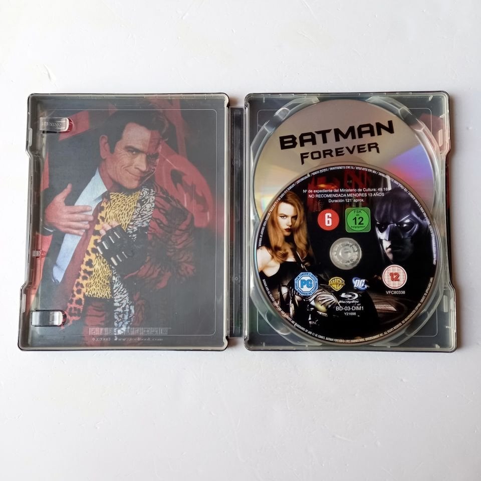 BATMAN FOREVER - VAL KILMER, TOMMY LEE JONES, JIM CAREY - YÖN.: JOEL SCHUMACHER - BLU-RAY  + DVD STEELBOOK METAL KUTU 2.EL TÜRKÇE ALTYAZI YOKTUR