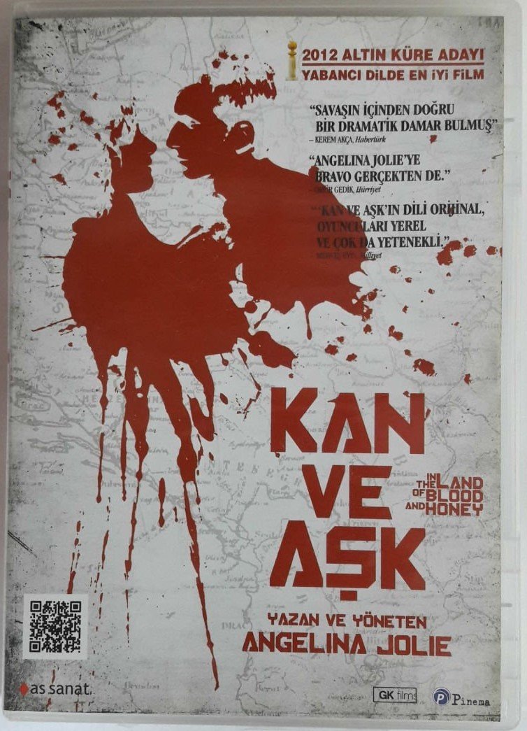 KAN VE AŞK - IN THE LAND OF BLOOD AND HONEY - ANGELINA JOLIE - DVD SIFIR