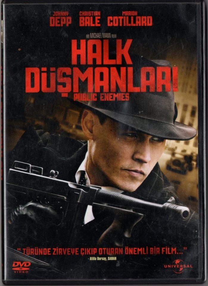 PUBLIC ENEMIES - HALK DÜŞMANLARI - JOHNNY DEPP - CHRISTIAN BALE - MARION COTILLARD - MICHAEL MANN - DVD 2.EL