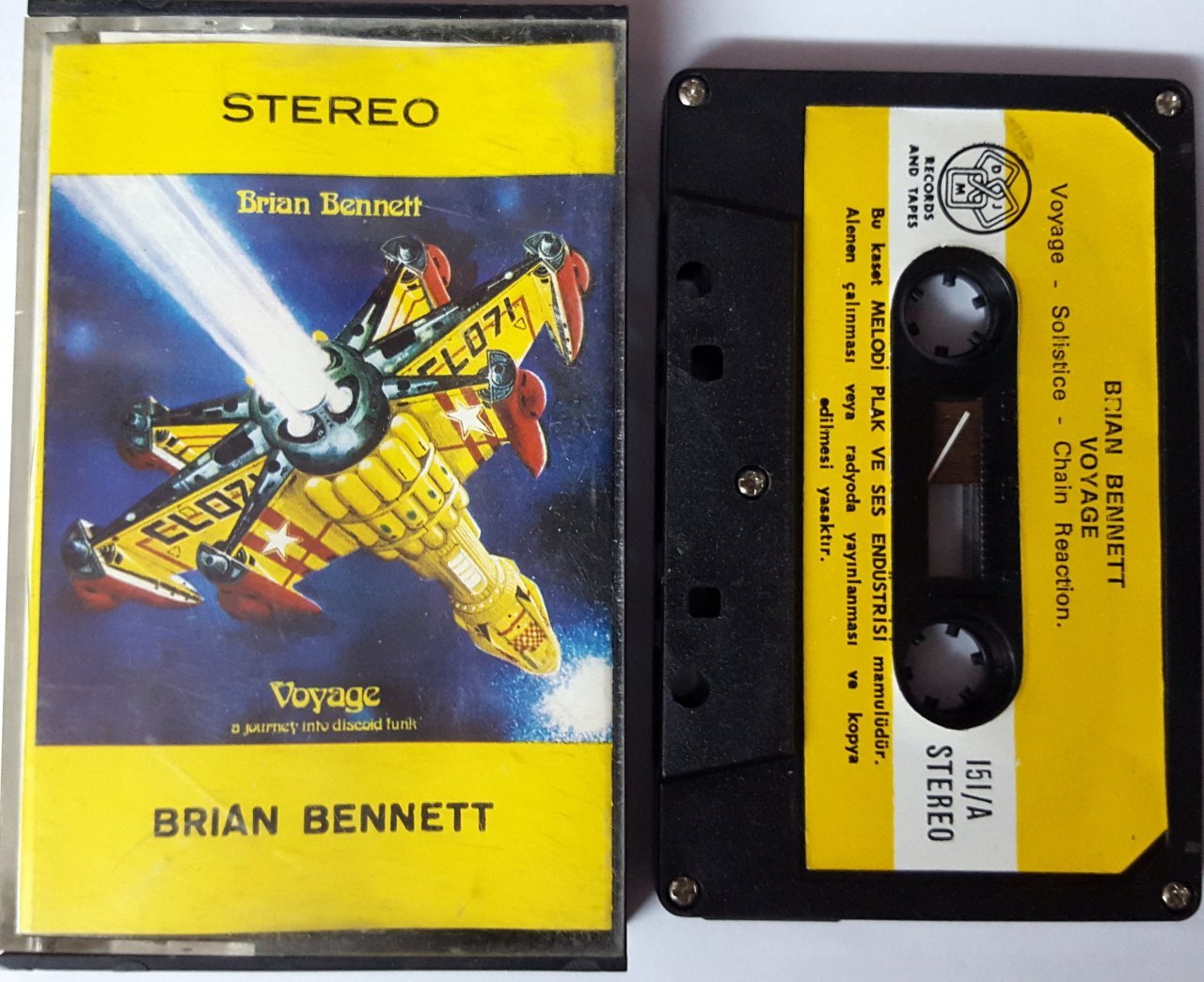 BRIAN BENNETT - VOYAGE MELODI CASSETTE MADE IN TURKEY ''USED''