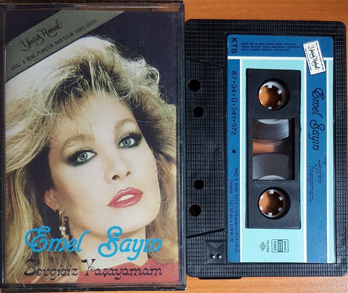 EMEL SAYIN - SEVGİSİZ YAŞAYAMAM (1987) YAVUZ KASET 2.EL
