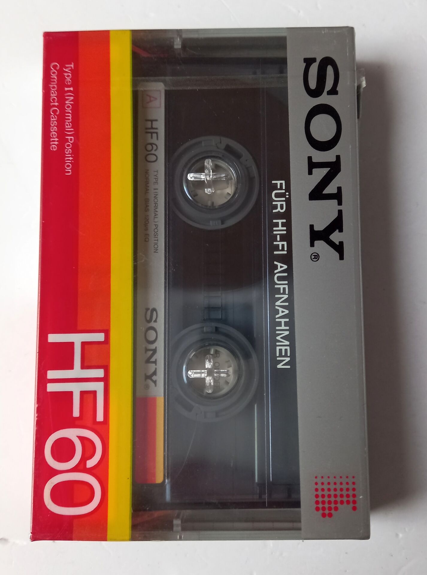 SONY HF 60 / TYPE I (NORMAL) POSITION /MADE IN FRANCE - BOŞ KASET AMBALAJINDA SIFIR