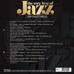 VERY BEST OF JAZZ UNFORGETTABLES VOL 1 - V/A FRANK SINATRA, NINA SIMONE, DAVE BRUBECK, LOUIS ARMSTRONG - LP SIFIR PLAK