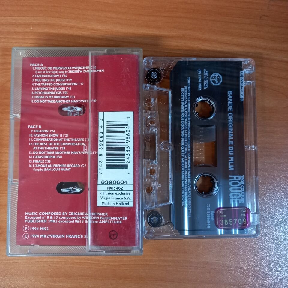 TORIS COULEURS - ROUGE / BANDE ORIGINALE DU FILM (1994) - KASET 2.EL