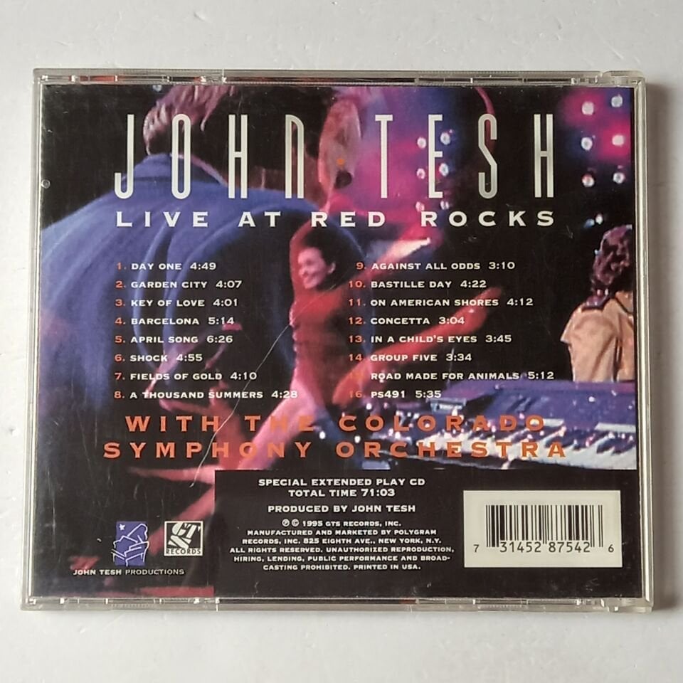 JOHN TESH WITH THE COLORADO SYMPHONY ORCHESTRA – LIVE AT RED ROCKS (1995) - CD 2.EL