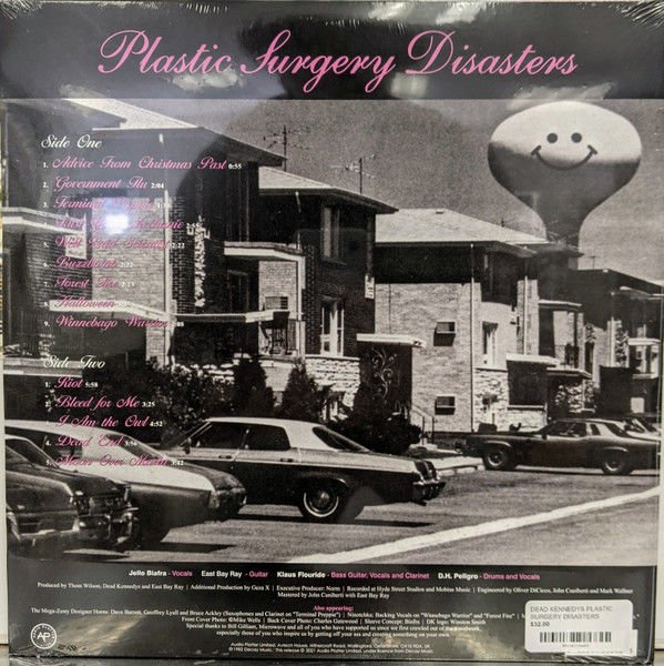 DEAD KENNEDYS - PLASTIC SURGERY DISASTERS (1982) - LP 2021 EDITION SIFIR PLAK