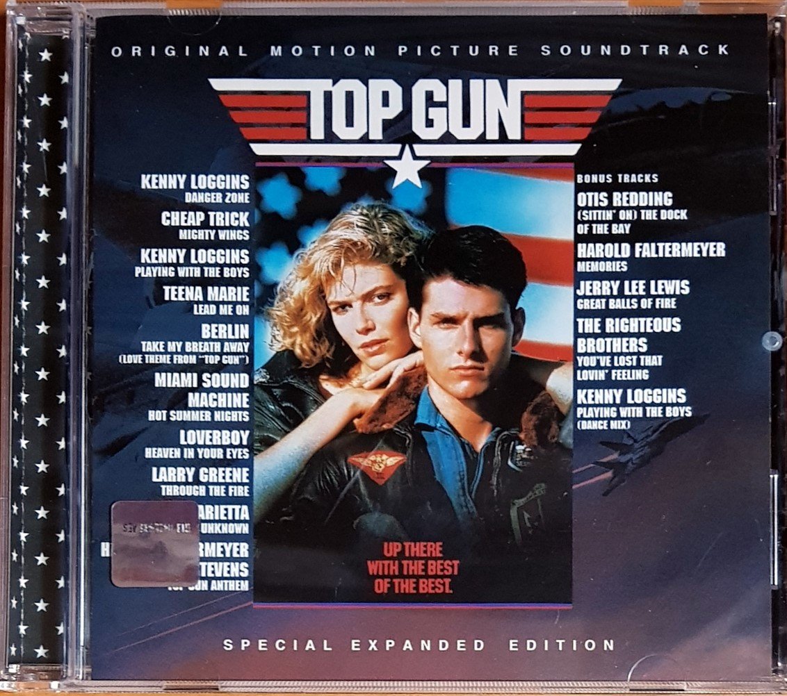 TOP GUN SOUNDTRACK / SPECIAL EXPANDED EDITION / KENNY LOGGINS, OTIS REDDING, JERRY LEE LEWIS, BERLIN (1999) COLUMBIA / LEGACY CD 2.EL